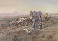 Charles M.  Russell (1864–1926) Last Chance or Bust, 1900.  Watercolor on paper.  C.  M.  Russell Museum, Great Falls, Montana, Gift of Mr.  and Mrs.  John D.  Stephenson.  