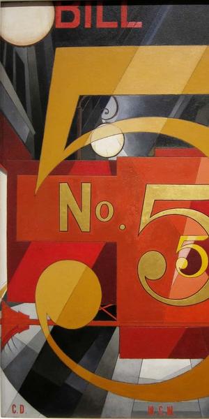 Charles Demuth’s I Saw the Figure 5 in Gold.  Photograph: © Metropolitan Museum of Art, New York