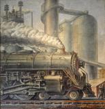 Reginald Marsh's The Locomotive, 1935, from GERALD PETERS GALLERY.