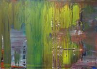 Sold for $1.6 million from Galerie Michael Schultz at Art Miami, Gerhard Richter's Abstraktes Bild, 2001, oil on aludibond, 19 1⁄2 x 28 1⁄2 inches.