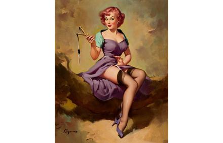 Gil Elvgren, It's a Snap (Pretty Snappy; Snap Judgment), 1958, sold for $215,100