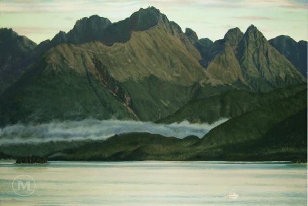 "Early Morning, Alaska" oil on canvas 24" x 36"