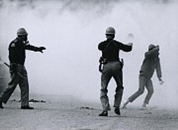 Charles Moore, Selma Protests, 1965.  96 1/4 x 13 1/2 in.  Vintage gelatin silver, printed ca.  1965, signed by photographer and Black Star stamp verso.  CM019 