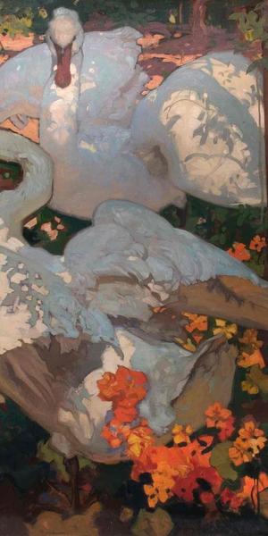 Frank Brangwyn, Swans, c.  1921.