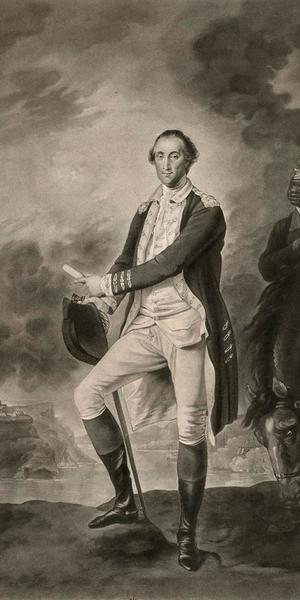 Engraved by Valentine Green, after a painting by John Trumbull, George Washington, 1781, mezzotint with engraving on laid paper, the Museum of Fine Arts, Houston, the Bayou Bend Collection, gift of Miss Ima Hogg.