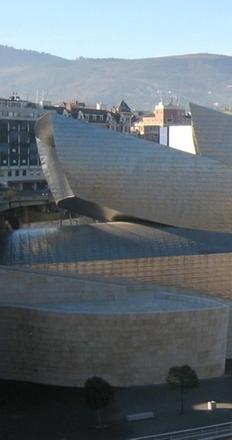 The Guggenheim Museum in Bilbao, Spain, designed by Gehry.