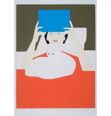 “Woman Reading,” by Will Barnet, screenprint (1970)