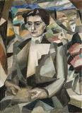 Portrait of Madame H.  M.  Barzun by Albert Gleizes (1881-1953)