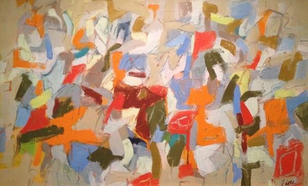 Joseph Fiori Untitled, 1954 Oil on canvas 20 x 34 inches Private Collection, Roslyn, New York 