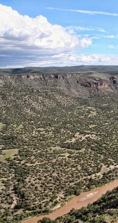 View of the Rio Grande from Overlook Park, White Rock, New Mexico