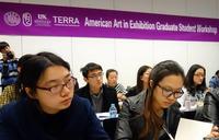 Graduate students in art history from Peking University, Tsinghua University, and the Central Academy of Fine Arts participate in a Terra Foundation-supported workshop prior to the November 2013 international conference on American art at Tsinghua University, in Beijing.  