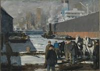 George Bellows' 1912 "Men of the Docks" was purchased by the National Gallery in London for $25.5 million.