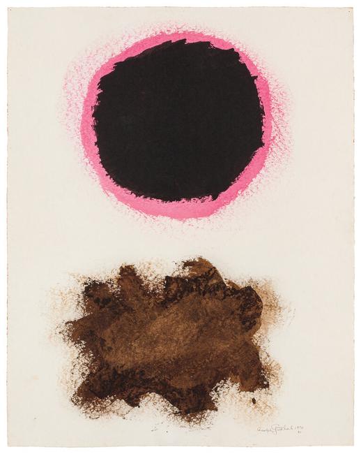 Acrylic on paper by Adolph Gottlieb (American, 1903-1974), Untitled, #30 (1970), signed, dated and numbered, 23 ¾ inches by 18 ¾ inches (est.  $80,000-$120,000).