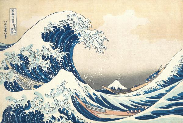 "Under the Wave off Kanagawa" from the series Thirty-six Views of Mount Fuji (ca.  1830–32) by Katsushika Hokusai (1760-1849)