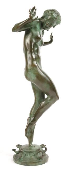 Harriet W.  Frishmuth, “Scherzo,” Bronze Fountain