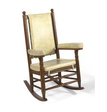 One of John F.  Kennedy's iconic rocking chairs, used by the president at the White House.