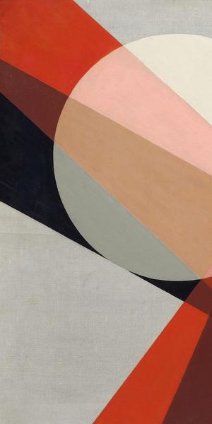  László Moholy-Nagy, A 19, 1927, oil and graphite on canvas, 31 1/2 × 37 5/8 in., Hattula Moholy-Nagy, Ann Arbor, Michigan, © 2017 Hattula Moholy-Nagy/Artists Rights Society (ARS), New York/VG Bild-Kunst, Bonn 