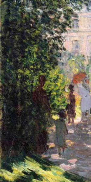 Claude Monet (French, 1840–1926).  The Parc Monceau (detail), 1878.  Oil on canvas.  The Metropolitan Museum of Art, New York, The Mr.  and Mrs.  Henry Ittleson Jr.  Purchase Fund, 1959 (59.142)