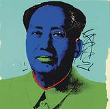 This Mao screenprint by Andy Warhol, previously owned by Dennis Hopper, features two bullet holes added by the Easy Rider filmmaker late one night.  