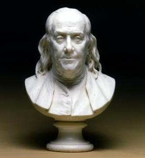 Houdon bust of Benjamin Franklin