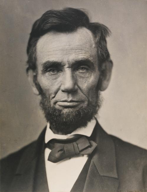 Alexander Gardner, American, 1821–1882, Abraham Lincoln, 1863, printed ca.  1890.  Platinum print (photograph).  Gift of David L.  Hack and by exchange Walter P.  Chrysler, Jr.  