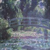 Monet’s “Japanese Footbridge Over the Water-Lily Pond at Giverny” (1899).