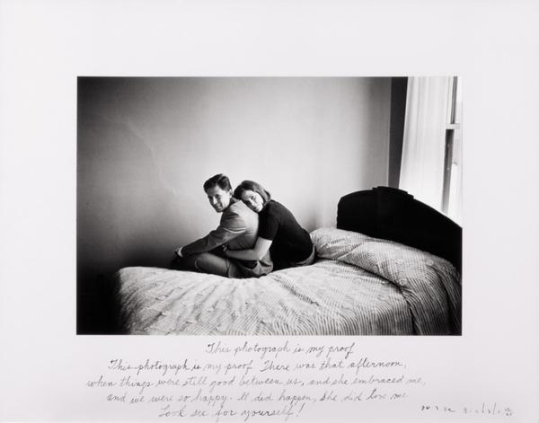 This Photograph Is My Proof, 1967.  Duane Michals.  Gelatin silver print with hand-applied text.  The Henry L.  Hillman Fund.  Courtesy of Carnegie Museum of Art, Pittsburgh.  