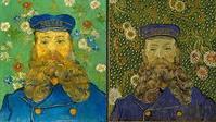 Part of the exhibition "Van Gogh: Repetitions are these two works by van Gogh.  Left, Collection Kröller-Müller Museum, Otterlo; right, Museum of Modern Art/Licensed by SCALA — Art Resource, NY