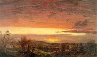 Frederic E.  Church,Sunrise, 1847, oil on paper.  Olana State Historic Site, Hudson, NY OL.1978.11 