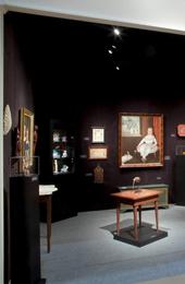 Booth of David A.  Schorsch – Eileen M.  Smiles American Antiques at the 2015 Winter Antiques Show, Park Avenue, New York, NY.