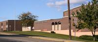 Facade of Peru High School in Peru, Indiana