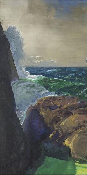 George Bellows (1882–1925) The Fisherman, 1917.  Oil on canvas 30 1/8 x 44 in.  Amon Carter Museum of American Art, Fort Worth, Texas 2016.9