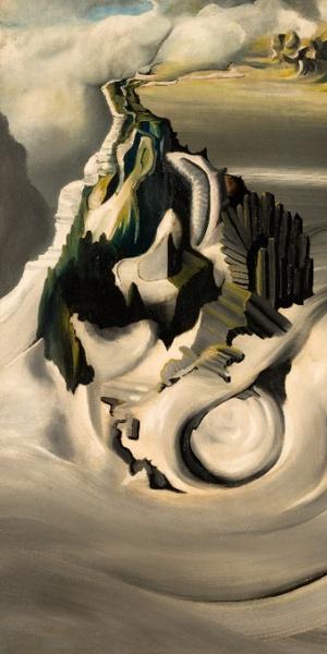 DOMÍNGUEZ, Óscar, Paysage cosmique, 1938-1939, Oil on canvas, 73.2 x 92 cm