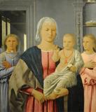 Madonna and Child with Two Angels (Senigallia Madonna) by Piero della Francesca (Italian, Sansepolcro ca.  1412–1492 Sansepolcro) 