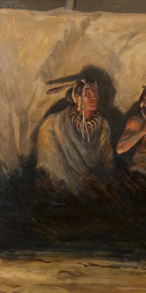 Joe Beeler, "Spellbound," oil on canvas; Courtesy the Peterson Family Collection.