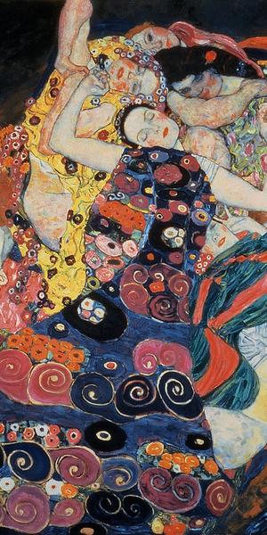 Gustav Klimt, "The Virgin," 1913.  Oil on canvas, 74 3/4 x 78 3/4 in.  (190 x 200 cm).  National Gallery Prague, Inv.  04512 © 2017 National Gallery in Prague 