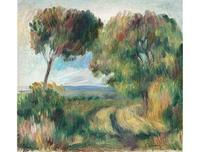 Pierre-Auguste Renoir's Paysage, Arbres et Lande au Fonde, 1892