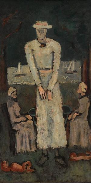 “Intellectual Niece,” a 1939 oil painting by Marsden Hartley.  (Marsden Hartley Memorial Collection, Bates College Museum of Art)