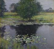 Willard Metcalf (1858–1925) Pond Lilies, 1905.  Oil on canvas.  