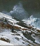 Winter Coast, 1890.  Winslow Homer, American, 1836 - 1910.  Oil on canvas, 36 1/8 x 31 11/16 inches (91.8 x 80.5 cm).  Philadelphia Museum of Art, John G.  Johnson Collection, 1917.