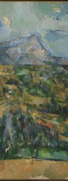 Paul Cézanne.  Mont Sainte-Victoire, ca.  1904–06.  Oil on canvas.  The Henry and Rose Pearlman Foundation, on long-term loan to the Princeton University Art Museum