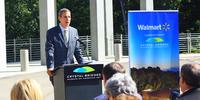 Don Bacigalupi, Crystal Bridges executive director, announced on July 28 a $20 million grant from Walmart for free admission to the museum which opens on 11-11-11 in Bentonville, Ark.