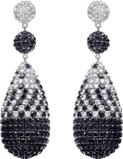 Drop earrings set in 18k White Gold.  39.71 total carat weight Courtesy of Viggi