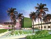 Rendering of the Helga Wall-Apelt Center for Asian Art under construction at The Ringling.