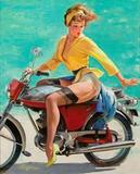 Gil Elvgren's Skirting the Issue (Breezing Up), 1956 brought $176,500 .