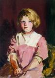 Girl In Pink (Annie Lavelle) Robert Henri, Girl In Pink (Annie Lavelle), 1928.  Oil on Canvas.  Mount Holyoke College Art Museum, Gift of Mr.and Mrs.  Roy R.  Neuberger.