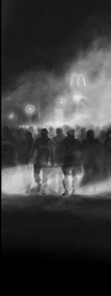  Robert Longo, Untitled (Ferguson Police, August 13, 2014)