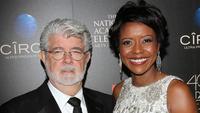 George Lucas and wife, Mellody Hobson.