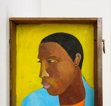 Lubaina Himid, Man in A Shirt Drawer, 2017 - 2018 Courtesy Hollybush Gardens, London.  Photo credit: Andy Keate