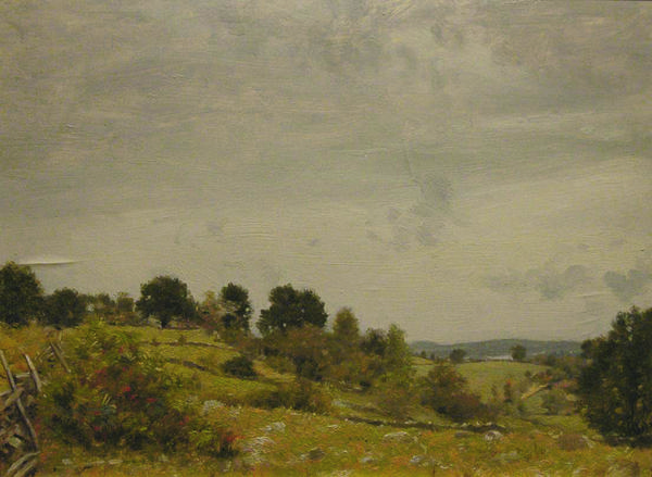 Landscape, Frank Vincent Dumond, oil on canvas, collection of the Lyman Allyn Art Museum 